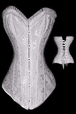 corset branco tamanho M G